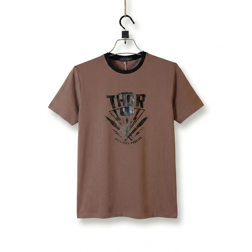 Thor Asgardian Warrior Graphic T-Shirt (Brown)