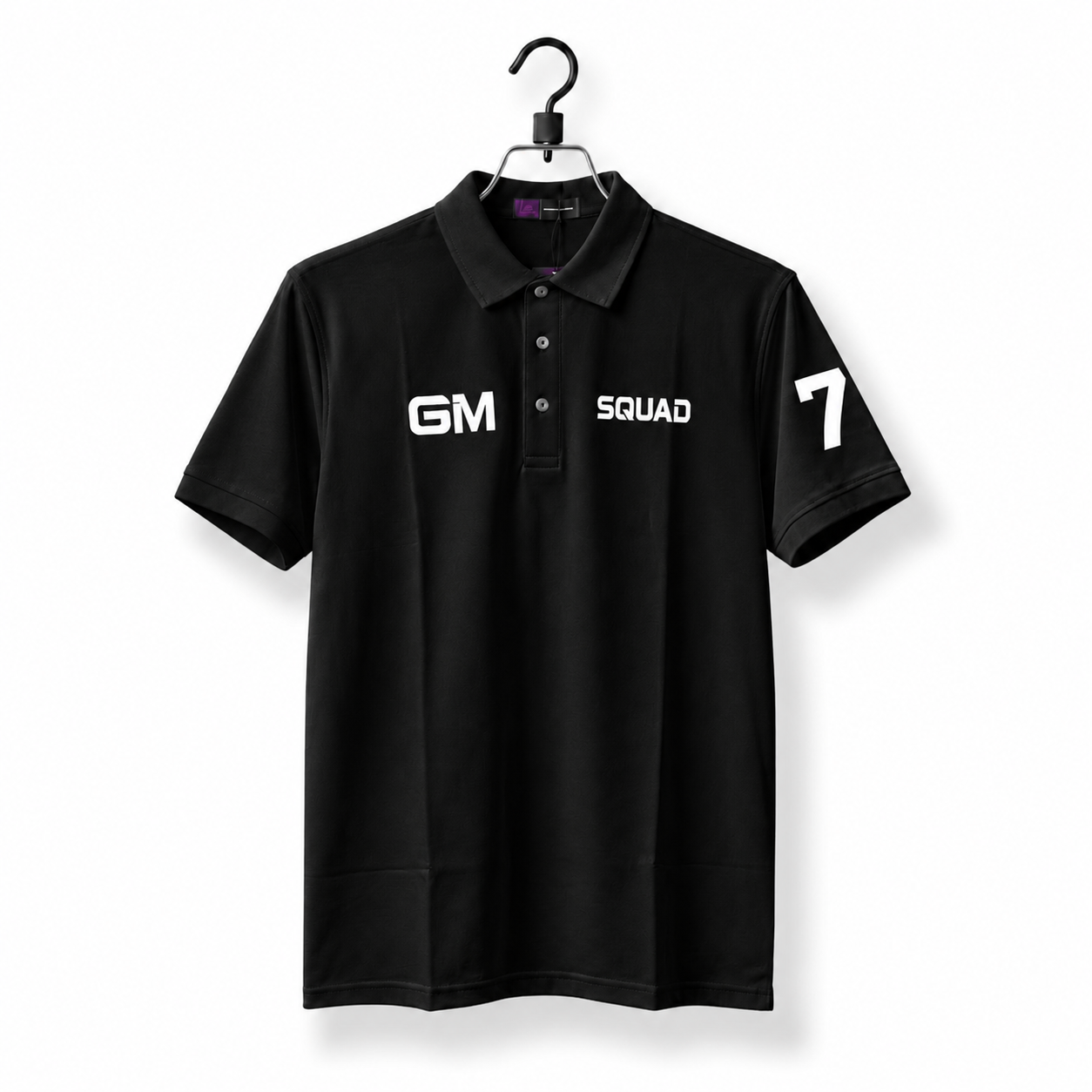 GM Squad Polo T-Shirt Black Color