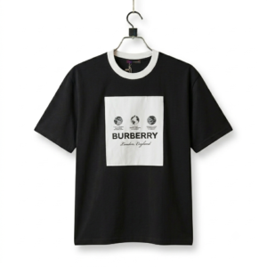 Burberry Globe Graphic Ringer T-Shirt (Black)