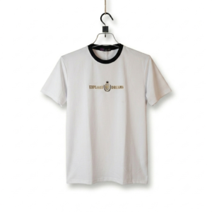 Explore Dreams Gold Crest Ringer T-Shirt (White)