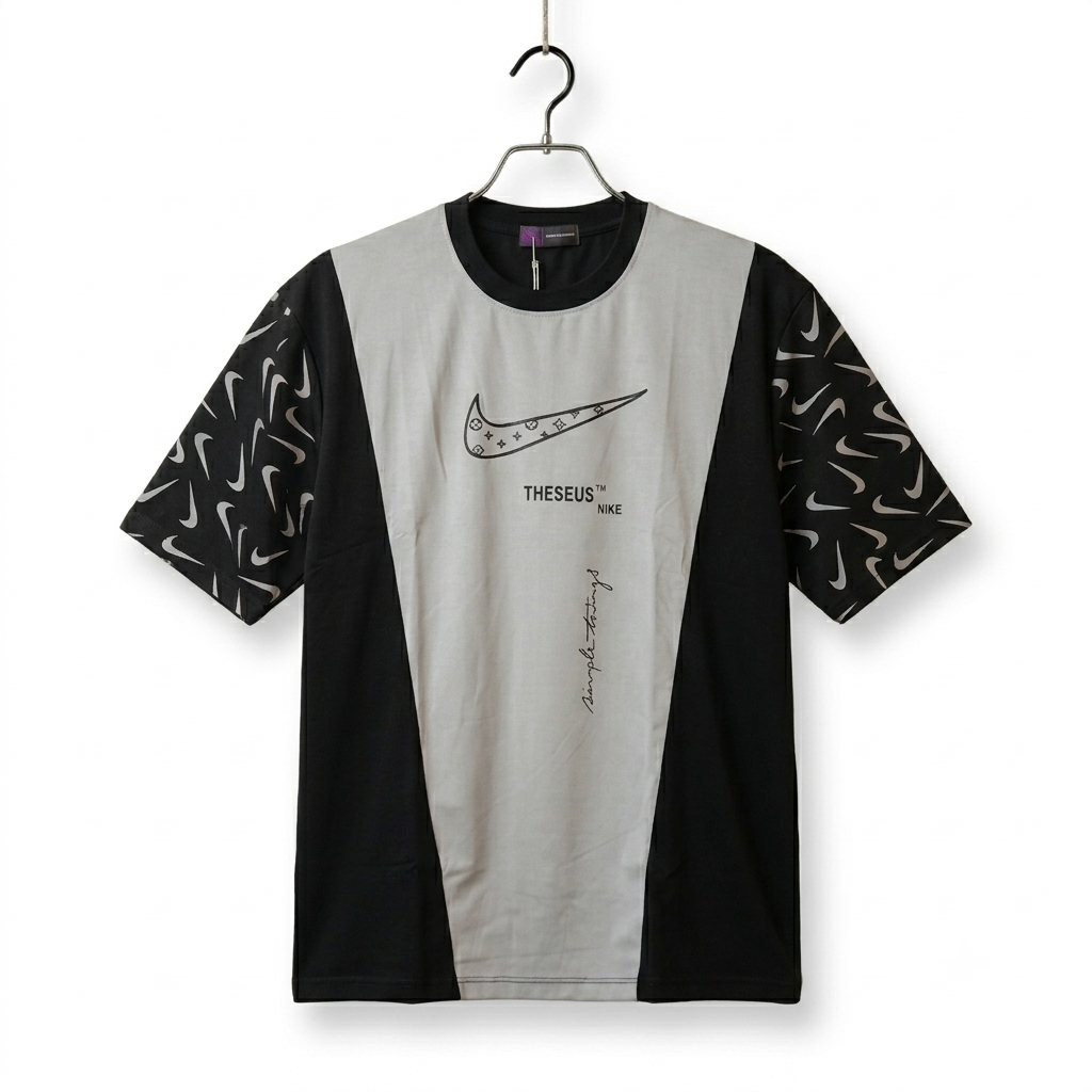 Nike Theseus Inverted Colorblock T-Shirt (Grey/Black)