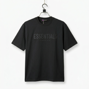 Fear of God Essentials Embossed Logo T-Shirt (Black)