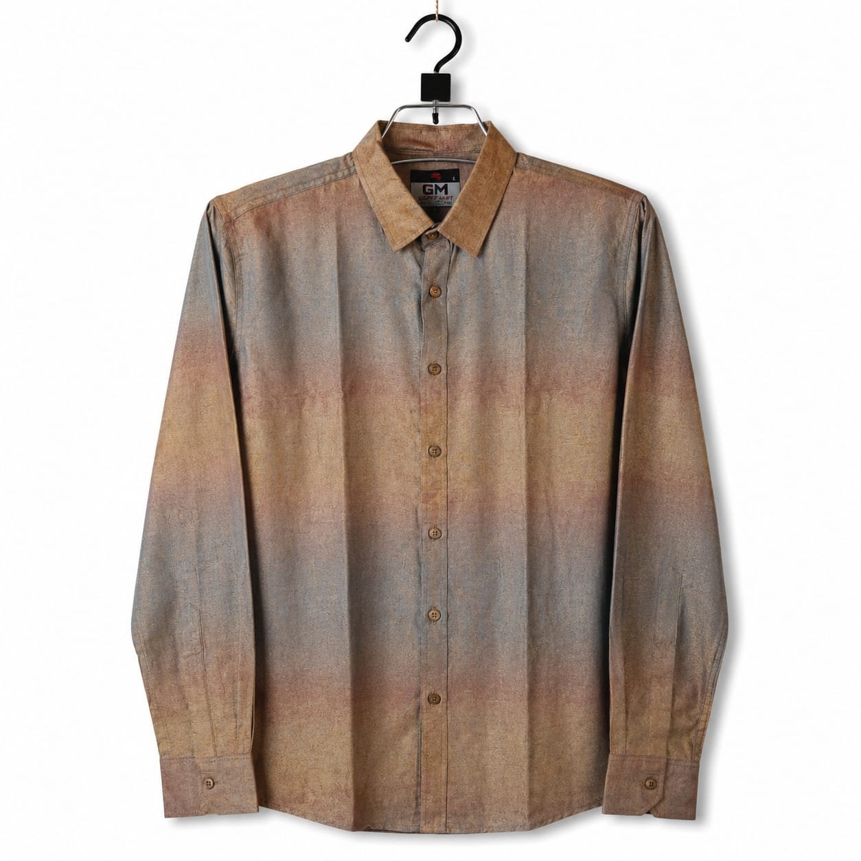 Horizon Gradient Printed Long-Sleeve Shirt
