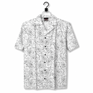 Rose Sketch Camp Shirt