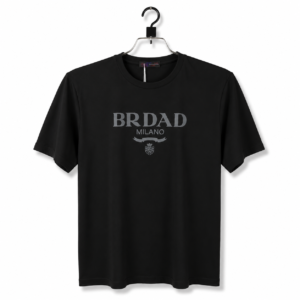 BRDAD Premium Urban Block Graphic Crew Neck T-Shirt