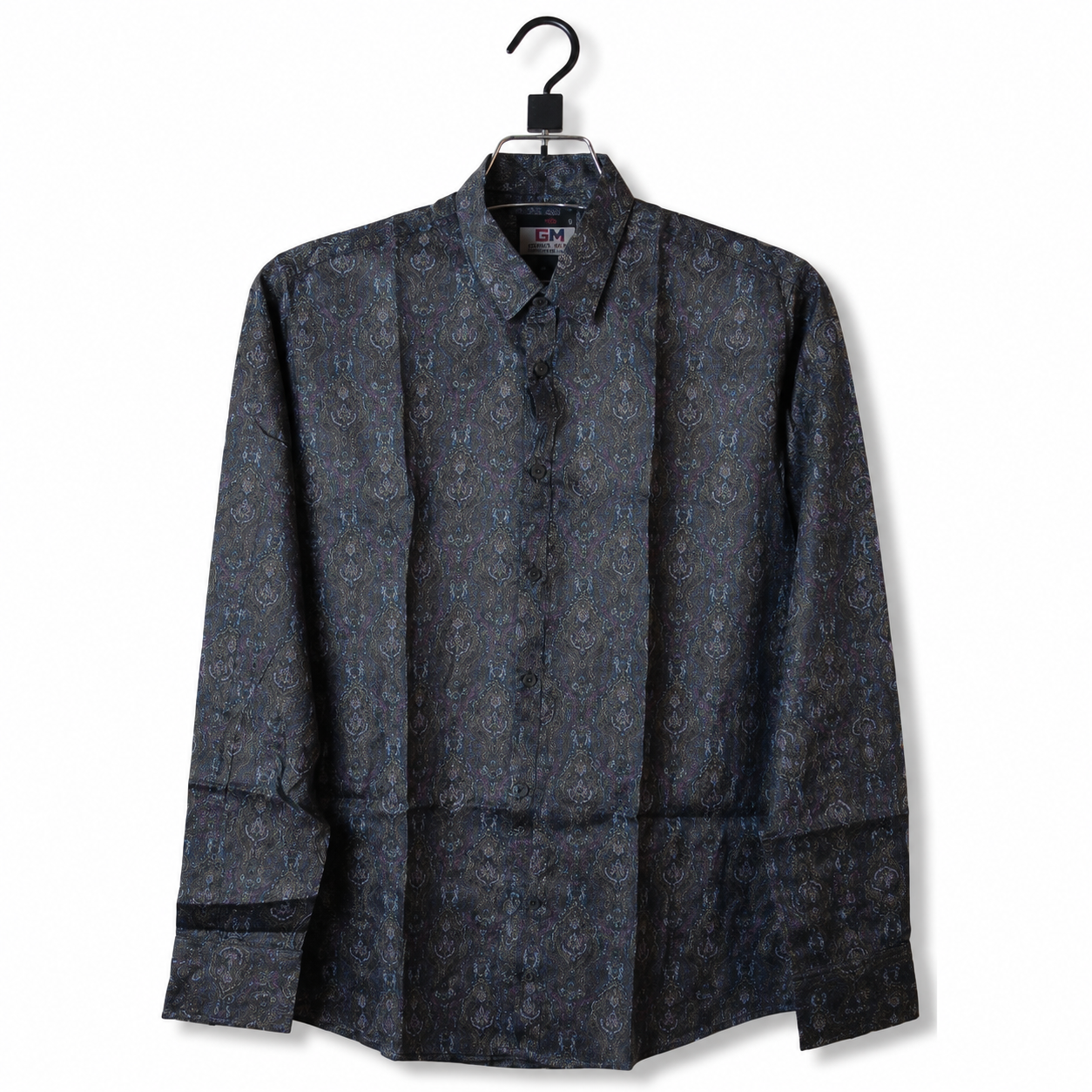Baroque Paisley Printed Long-Sleeve Shirt